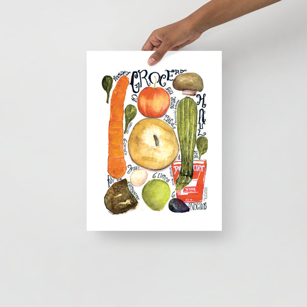 Watercolor, food illustration, bagel illustration, carrot illustration, bread illustration, watercolor art, art print, editorial illustration, art licensing, food illustrator for hire, hire an illustrator, book cover design.