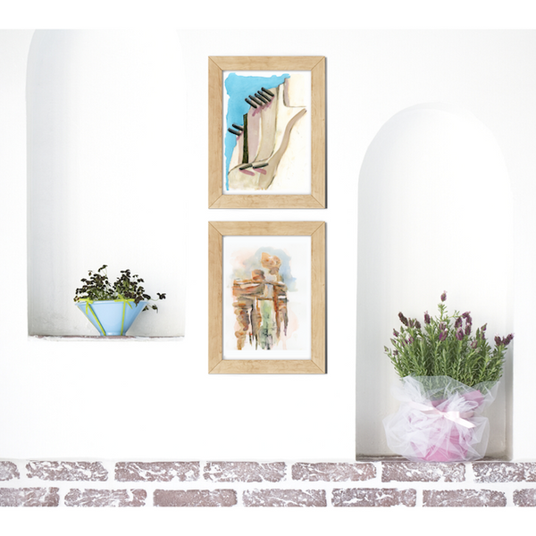 Surface designer, wall art, travel illustrator, graphic art, visual art, fine art, painted illustrations, home decor, art licensing, watercolor paintings, atmospheric, abstract watercolor painting, watercolor painting, living room wall decor, travel prints, Wanderlust travel, stone arches, sedona arizona, atmospheric landscape, places to visit in the world, graded wash watercolor, asymmetrical artwork.