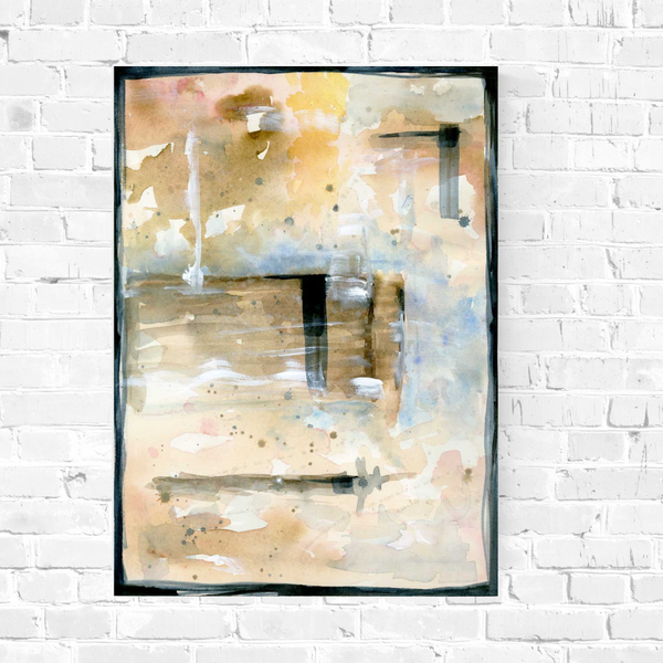watercolor illustration, home decor, expressive artwork, travel art, home decor gift, illustration, visual art, fine art, timeless art
