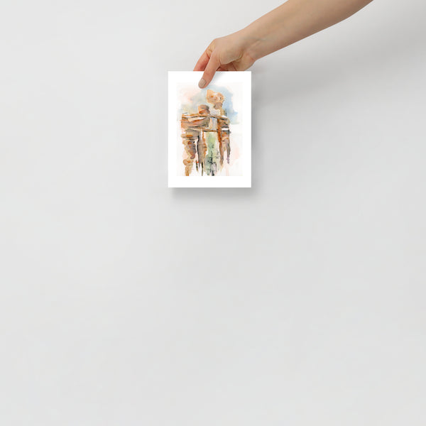Surface designer, wall art, travel illustrator, graphic art, visual art, fine art, painted illustrations, home decor, art licensing, watercolor paintings, atmospheric, abstract watercolor painting, watercolor painting, living room wall decor, travel prints, Wanderlust travel, stone arches, sedona arizona, atmospheric landscape, places to visit in the world, graded wash watercolor, asymmetrical artwork.