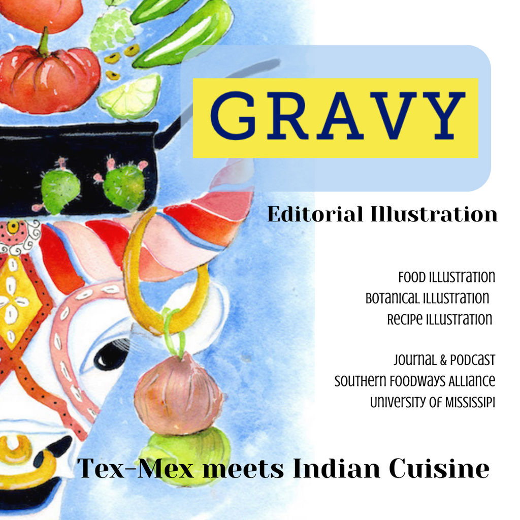 When Tex-Mex and Indian Cuisine Make Bright Beautiful Graphic Art