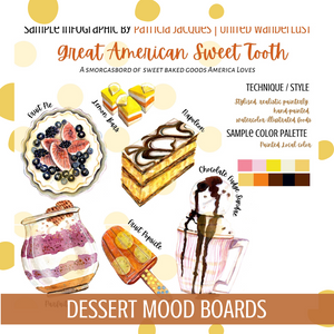 Indulge in American Sweet Treats And Colorful Garden Critters Illustrations