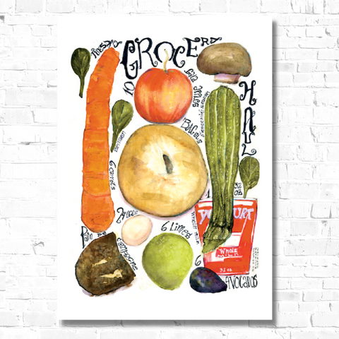 Watercolor, food illustration, bagel illustration, carrot illustration, bread illustration, watercolor art, art print, editorial illustration, art licensing, food illustrator for hire, hire an illustrator, book cover design.